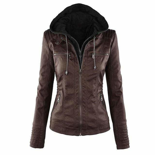 Aurora | Kapuzenjacke Damen Gefüttert Zweilagig mit Reißverschluss