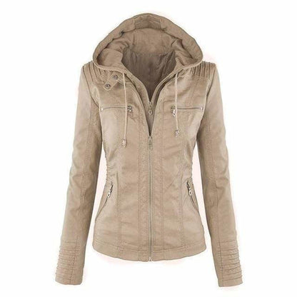 Aurora | Kapuzenjacke Damen Gefüttert Zweilagig mit Reißverschluss