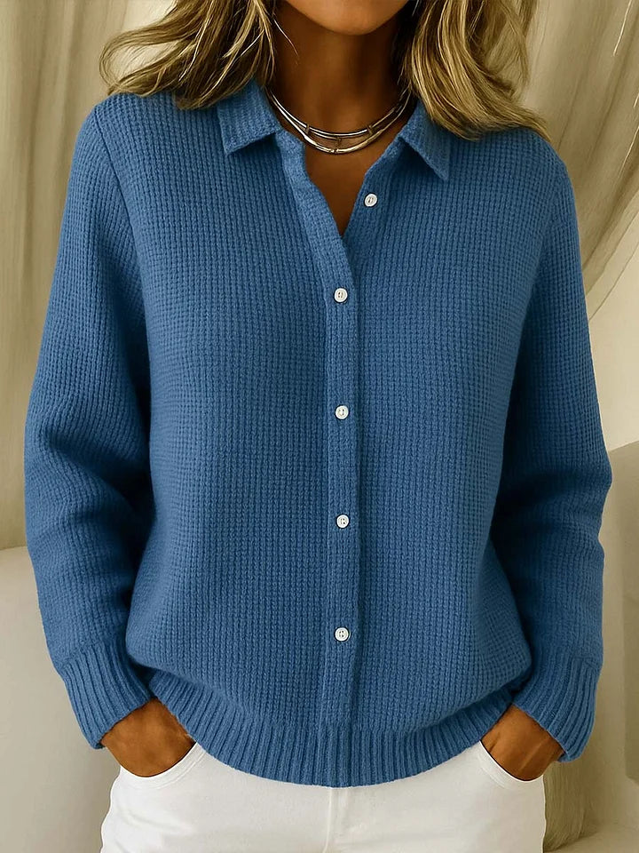 Grace | Damen Strickpullover mit Stehkragen Langarm