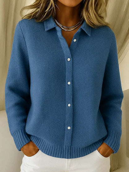 Grace | Damen Strickpullover mit Stehkragen Langarm