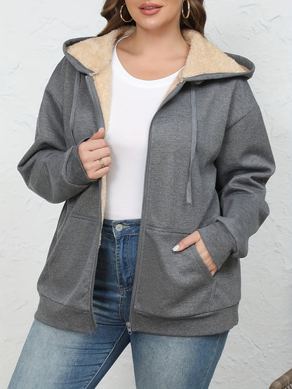 Leonie Kapuzenjacke mit Fellimitat-Kapuze für Damen