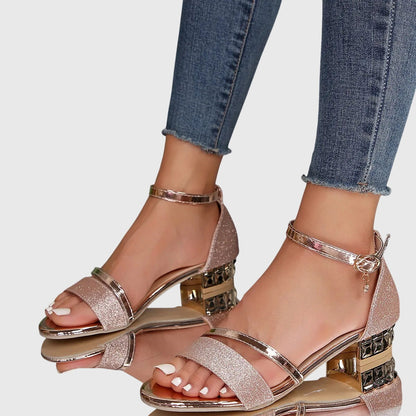 Rosalie | Sandalen mit Blockabsatz und Schnürung