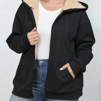 Leonie Kapuzenjacke mit Fellimitat-Kapuze für Damen