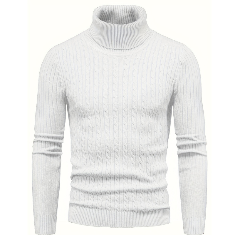 Lucas | Herren Rollkragenpullover Schmale Passform Feinstrick