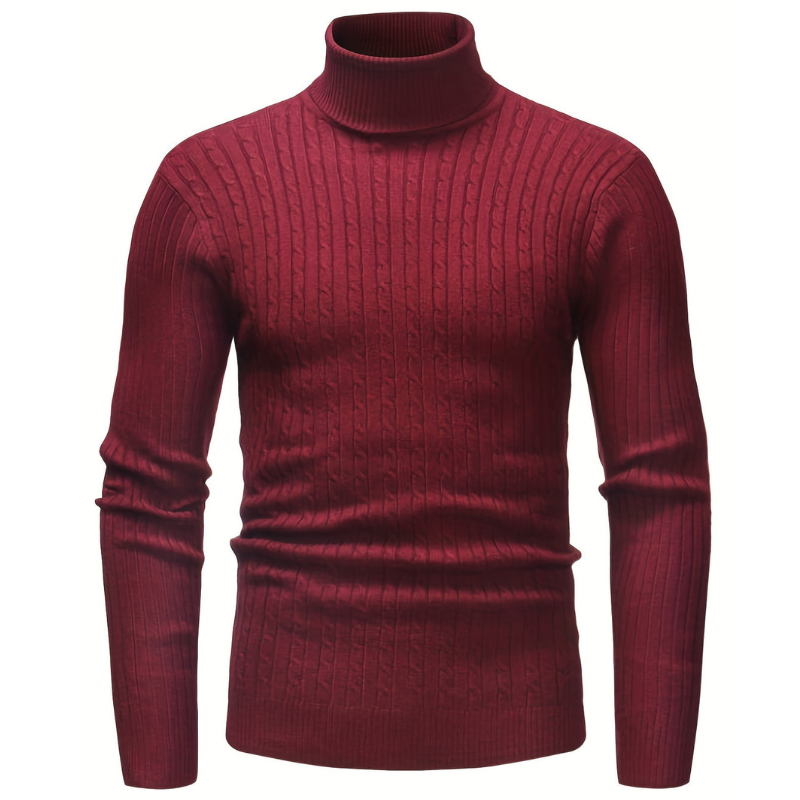 Lucas | Herren Rollkragenpullover Schmale Passform Feinstrick