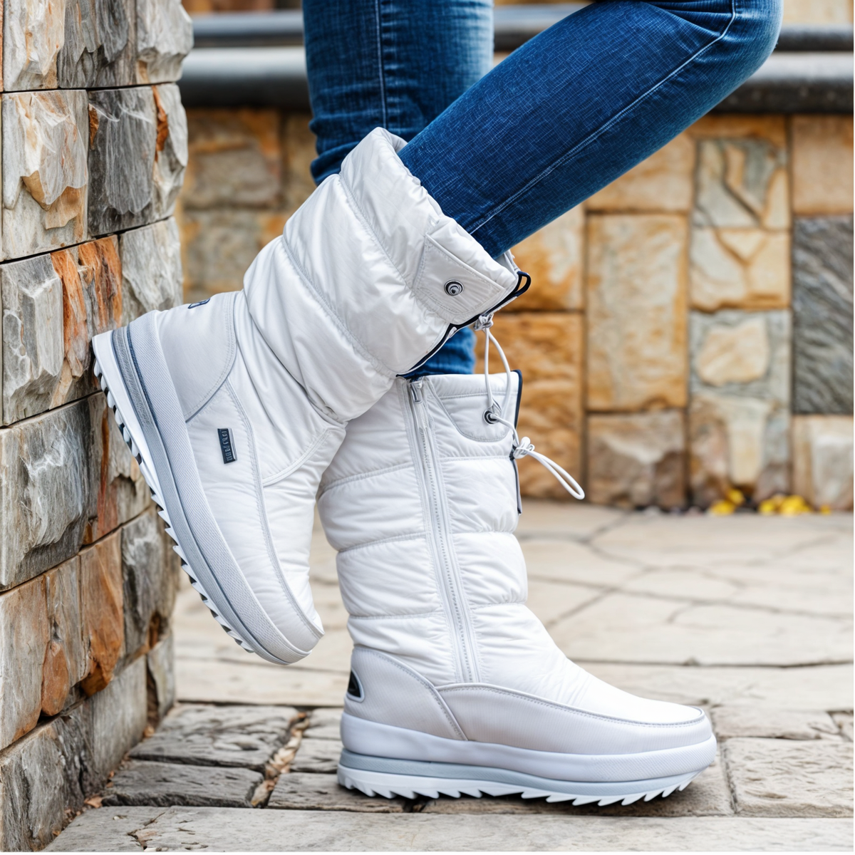 Althea | Gefütterte Winterboots mit Plateausohle für Damen