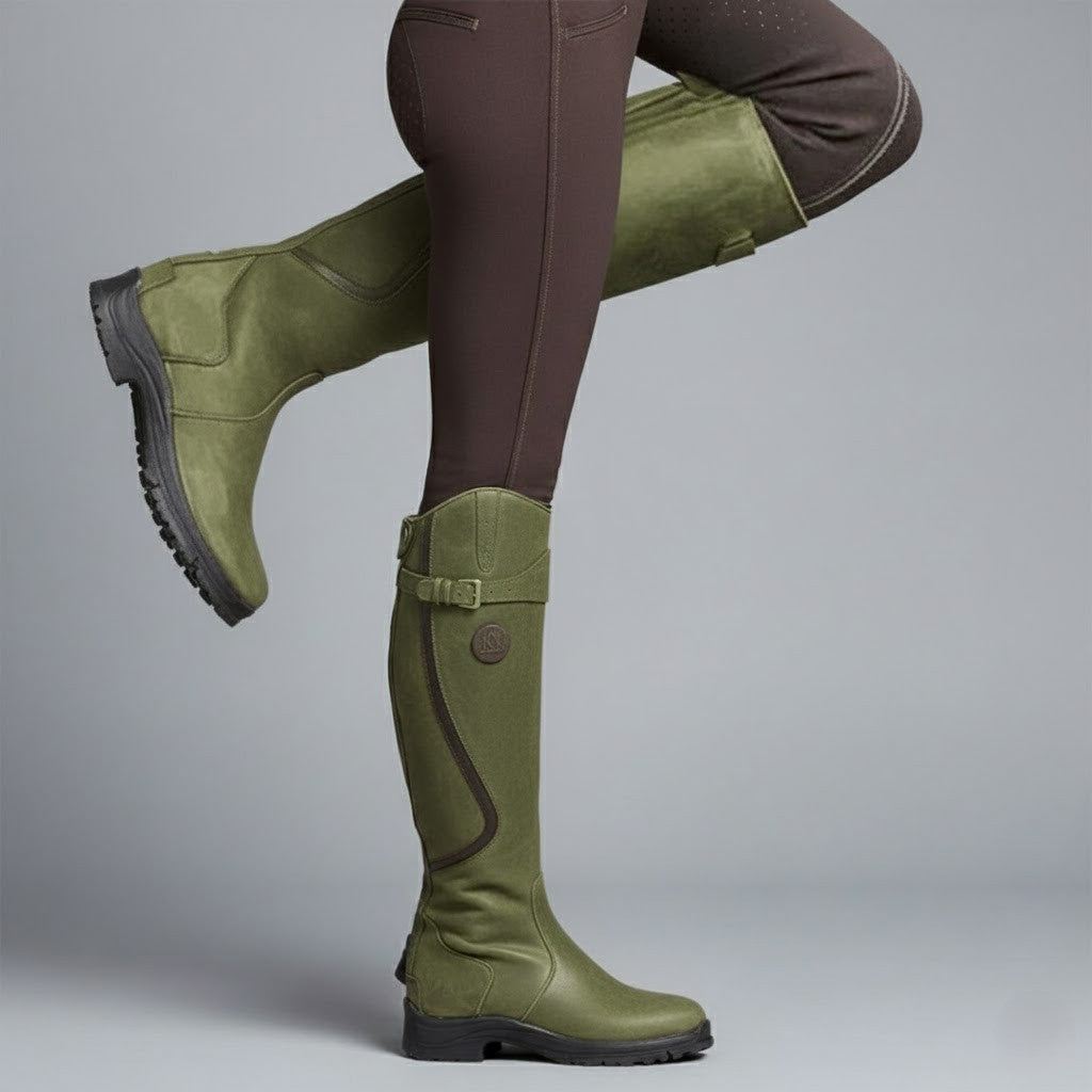 Sigrid Wasserdichte Reitstiefel für Damen mit robuster Sohle