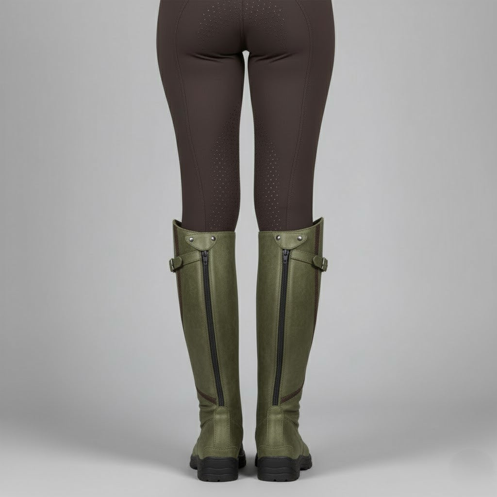 Sigrid Wasserdichte Reitstiefel für Damen mit robuster Sohle