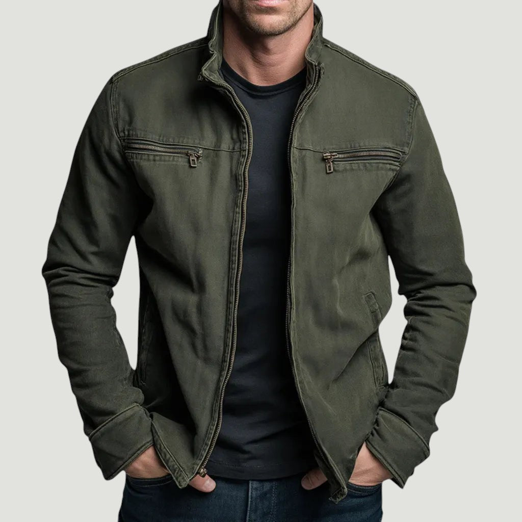 Rhys | Eleganter Herren Mantel mit Reißverschluss
