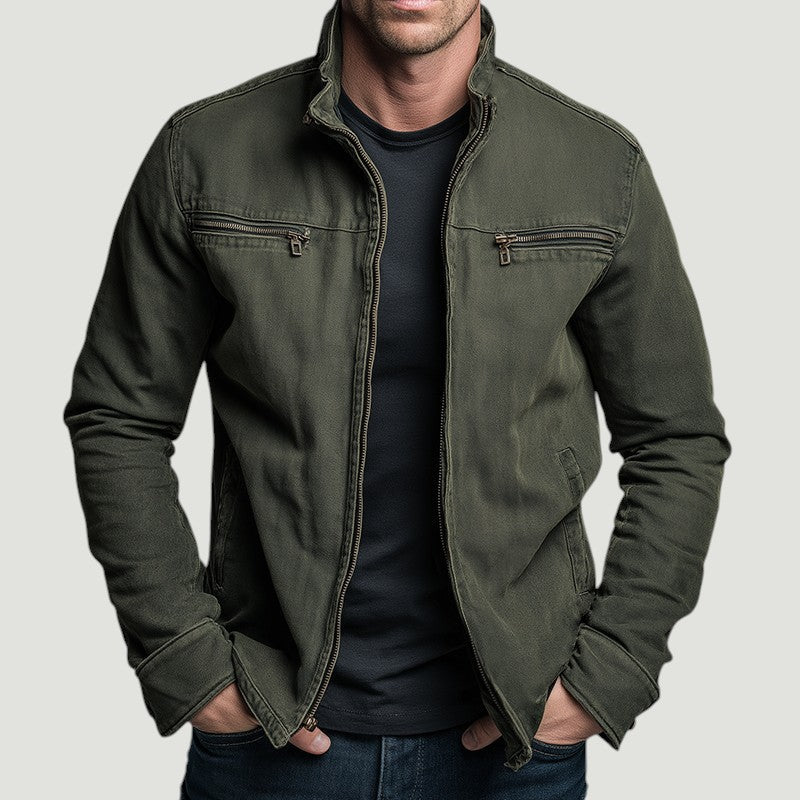 Rhys | Eleganter Herren Mantel mit Reißverschluss