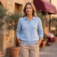 Freyja | Elegante Damen-Strickpullover mit Polokragen