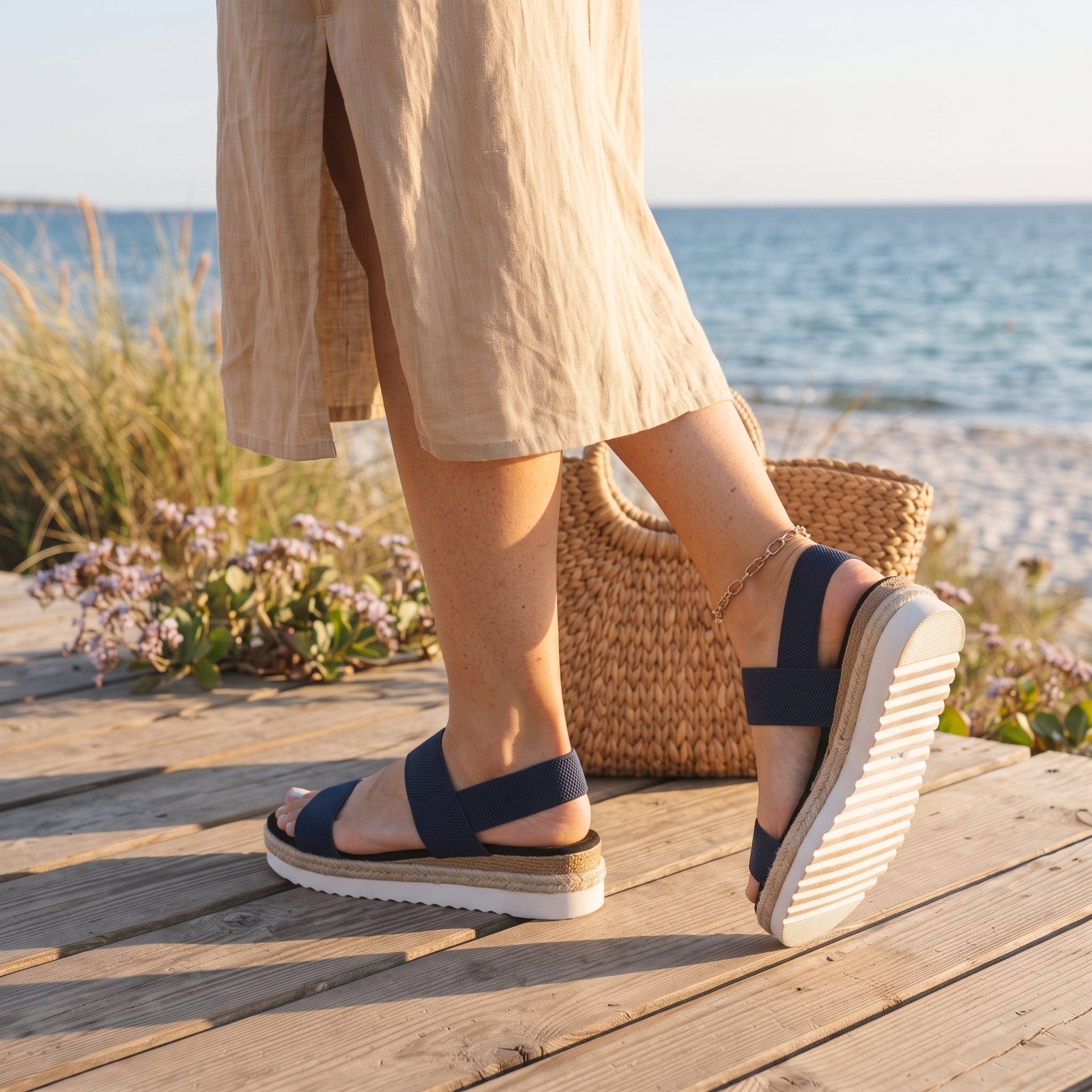 Mila Espadrille-Sandalen mit Doppelriemen für Damen