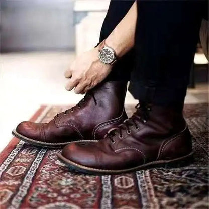 Vincent | Herren Schnürstiefel Robuste Gummisohle