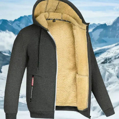 Viktor | Herren Kapuzenjacke mit Fleecefutter Winter