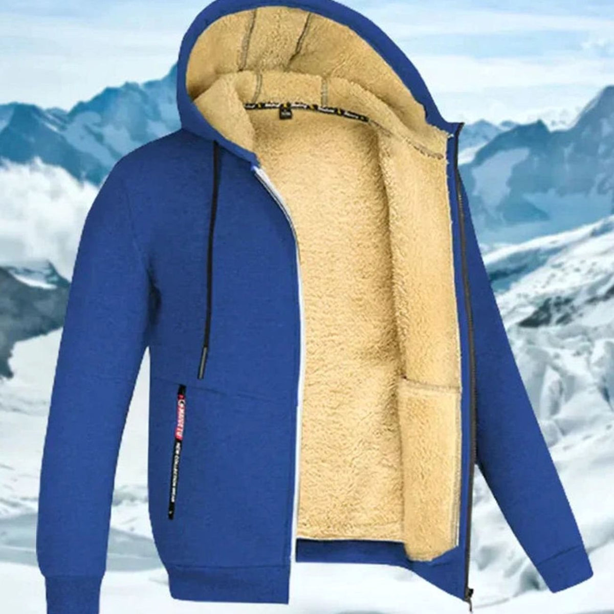 Viktor | Herren Kapuzenjacke mit Fleecefutter Winter