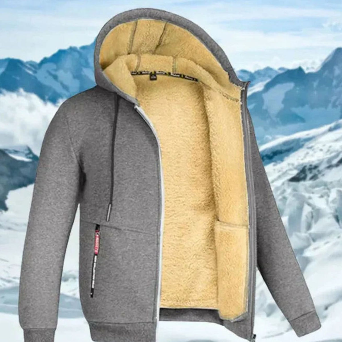 Viktor | Herren Kapuzenjacke mit Fleecefutter Winter