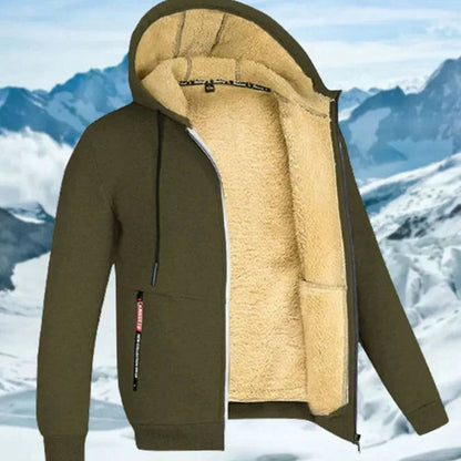 Viktor | Herren Kapuzenjacke mit Fleecefutter Winter