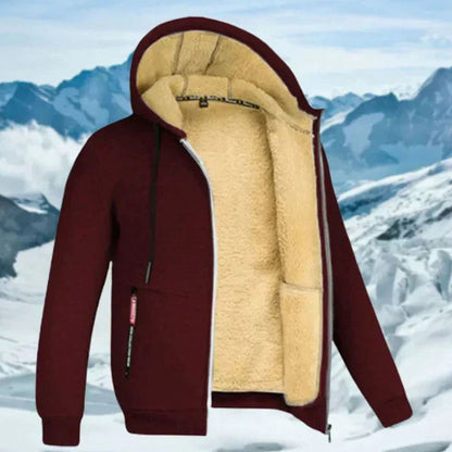 Viktor | Herren Kapuzenjacke mit Fleecefutter Winter