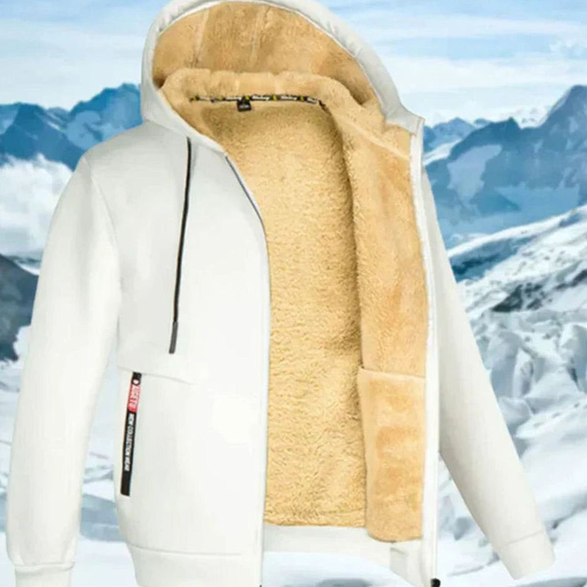 Viktor | Herren Kapuzenjacke mit Fleecefutter Winter