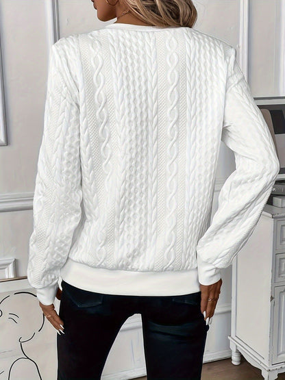Sofie | Eleganter Pullover mit Reißverschluss-Kragen
