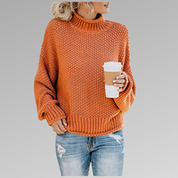 Arwen | Dame Oversized Rollkragen Strickpullover Winter