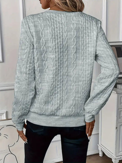 Sofie | Eleganter Pullover mit Reißverschluss-Kragen