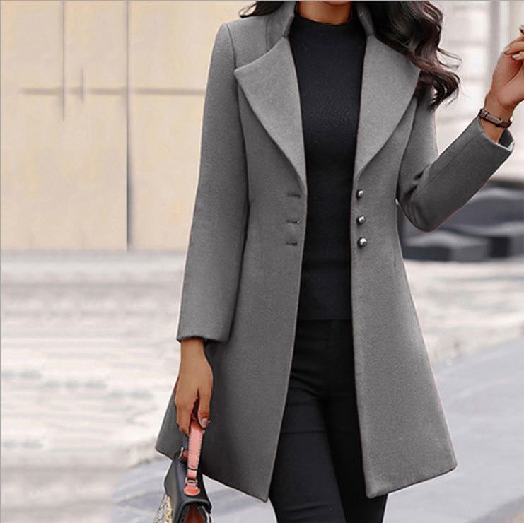 Vera | Eleganter Damen Mantel mit Bindegürtel
