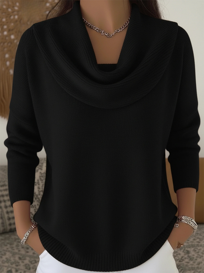Bente | Damen Wasserfall-Pullover Lockere Passform