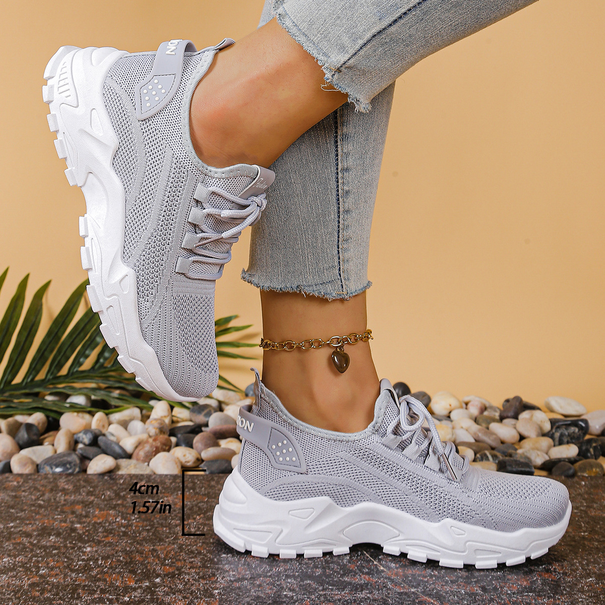 Dagmar | Sneakers mit Blockabsatz für Damen