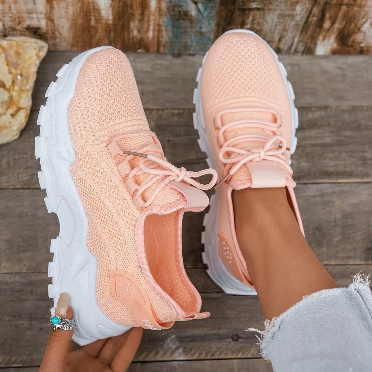 Dagmar | Sneakers mit Blockabsatz für Damen