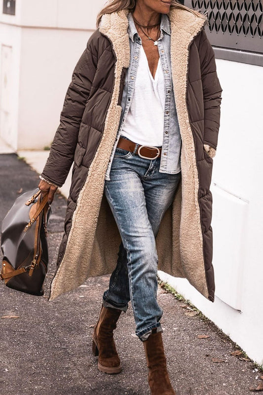 Amira | Damen Winterjacke Wendedesign Langarm – Alltag & Freizeit