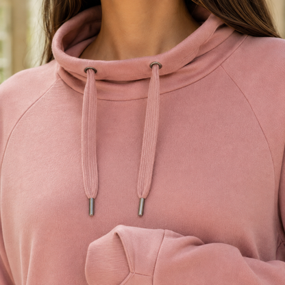 Mabelle | Damen Rollkragen Strickpullover mit Daumenlöchern
