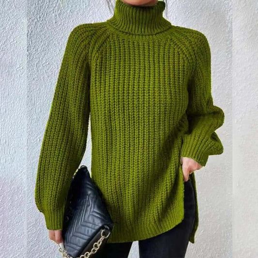 Silke | Gerippter Rollkragenpullover für Damen