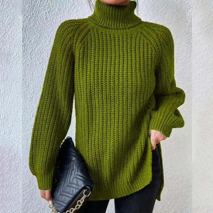 Silke | Gerippter Rollkragenpullover für Damen