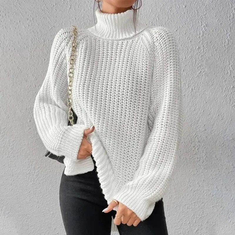 Silke | Gerippter Rollkragenpullover für Damen
