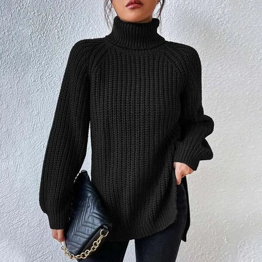 Silke | Gerippter Rollkragenpullover für Damen