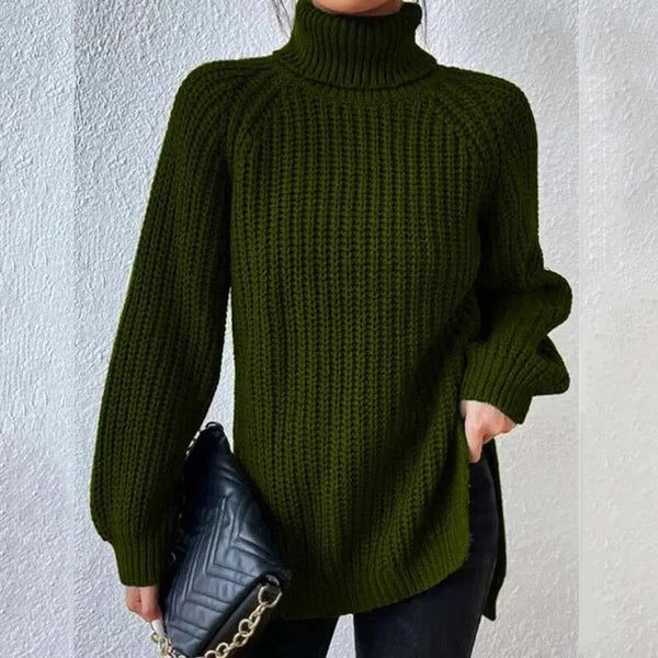 Silke | Gerippter Rollkragenpullover für Damen