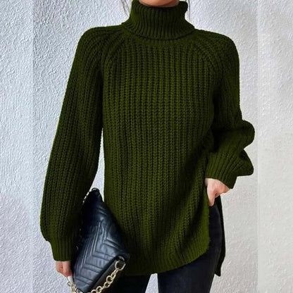 Silke | Gerippter Rollkragenpullover für Damen