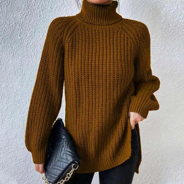 Silke | Gerippter Rollkragenpullover für Damen