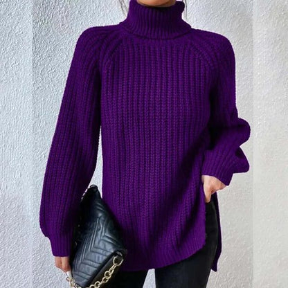 Silke | Gerippter Rollkragenpullover für Damen