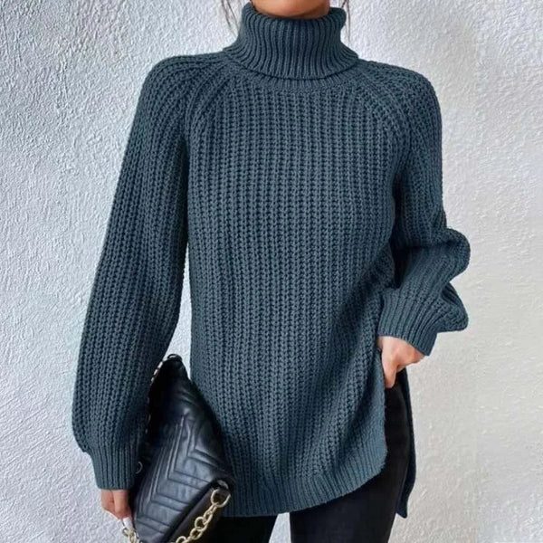 Silke | Gerippter Rollkragenpullover für Damen