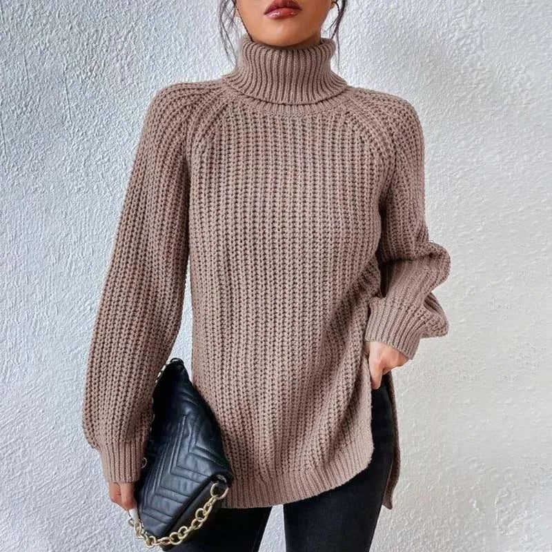 Silke | Gerippter Rollkragenpullover für Damen