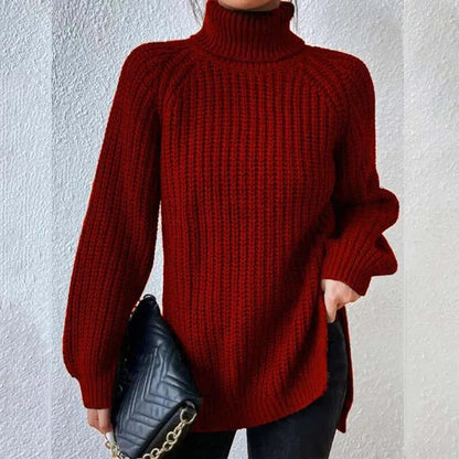 Silke | Gerippter Rollkragenpullover für Damen