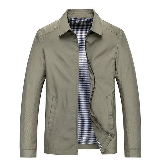 Finn | Herren Stehkragen Jacke mit Reißverschluss