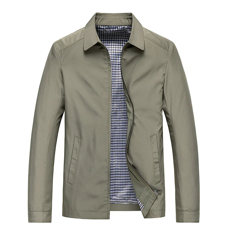 Finn | Herren Stehkragen Jacke mit Reißverschluss