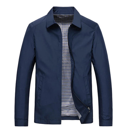 Finn | Herren Stehkragen Jacke mit Reißverschluss