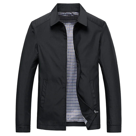 Finn | Herren Stehkragen Jacke mit Reißverschluss
