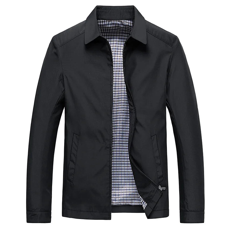 Finn | Herren Stehkragen Jacke mit Reißverschluss