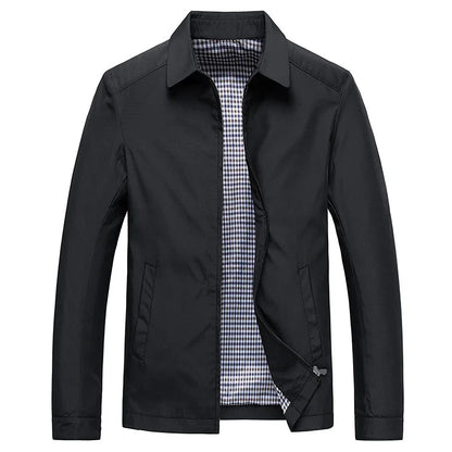 Finn | Herren Stehkragen Jacke mit Reißverschluss