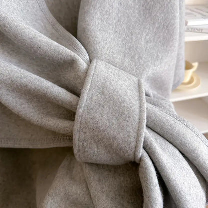 Christiane | Damen Wickelmantel Cape mit Schalkragen Windschutz